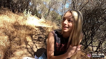Real Teens - Sexy Blonde Teen Takes Dick In Public